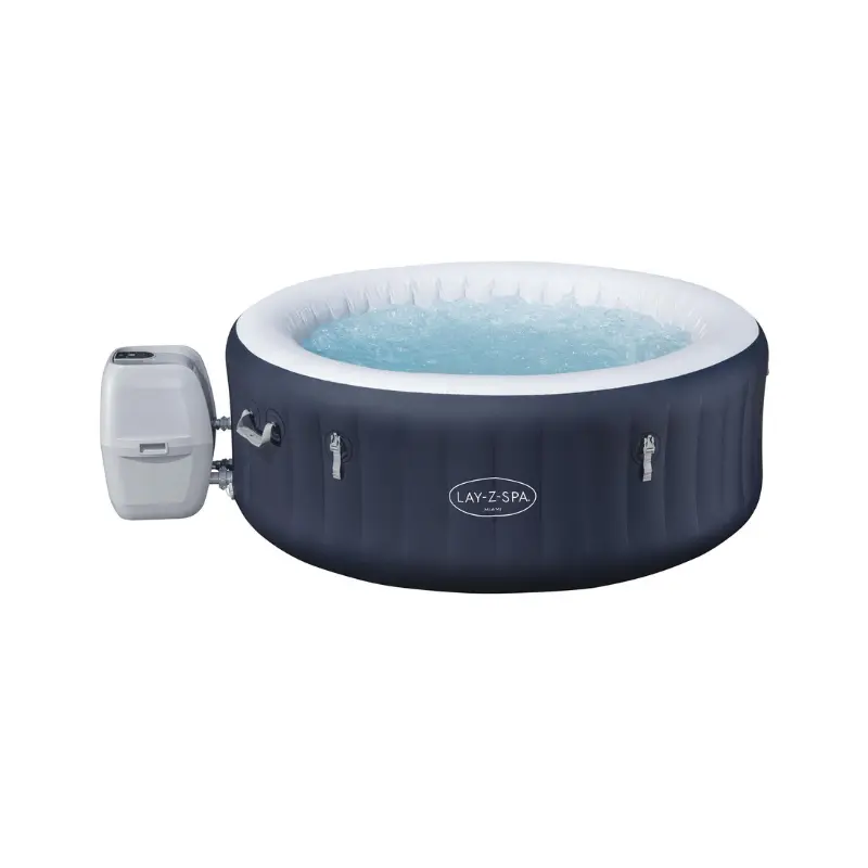Spa gonflable Bestway Lay-Z-Spa Miami AirJet EnergySense 2-4 places, vue de trois quarts