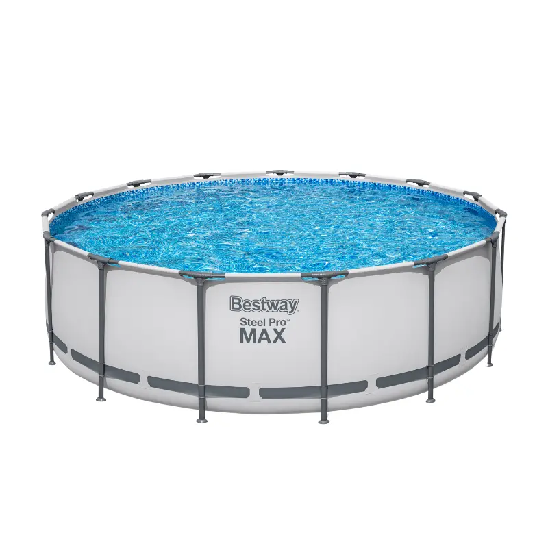 Piscine tubulaire ronde Bestway Steel Pro Max 4,57 × 1,22 m, vue de face
