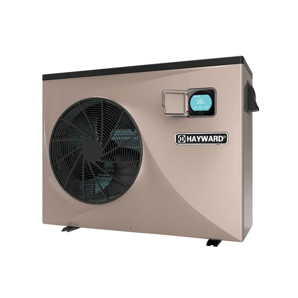 Pompe à chaleur de piscine Hayward Easy Temp Fi ECPI40, vue de trois quarts