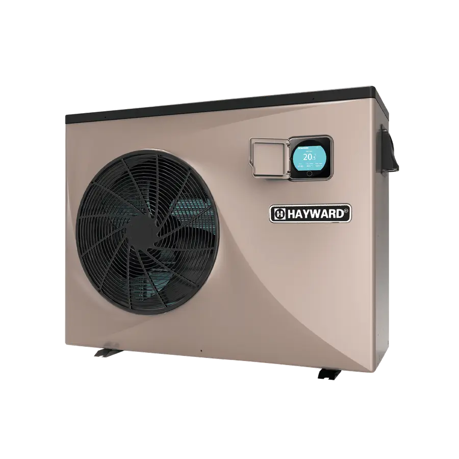 Pompe à chaleur de piscine Hayward Easy Temp Fi ECPI40, vue de trois quarts
