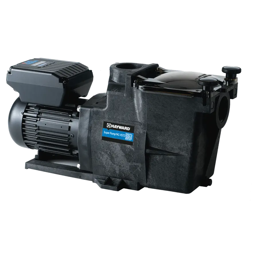Pompe de filtration à vitesse variable Hayward Super Pump VSTD 1 CV, vue de trois quarts