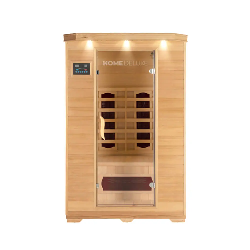 Sauna infrarouge Home Deluxe Redsun M, vue de face