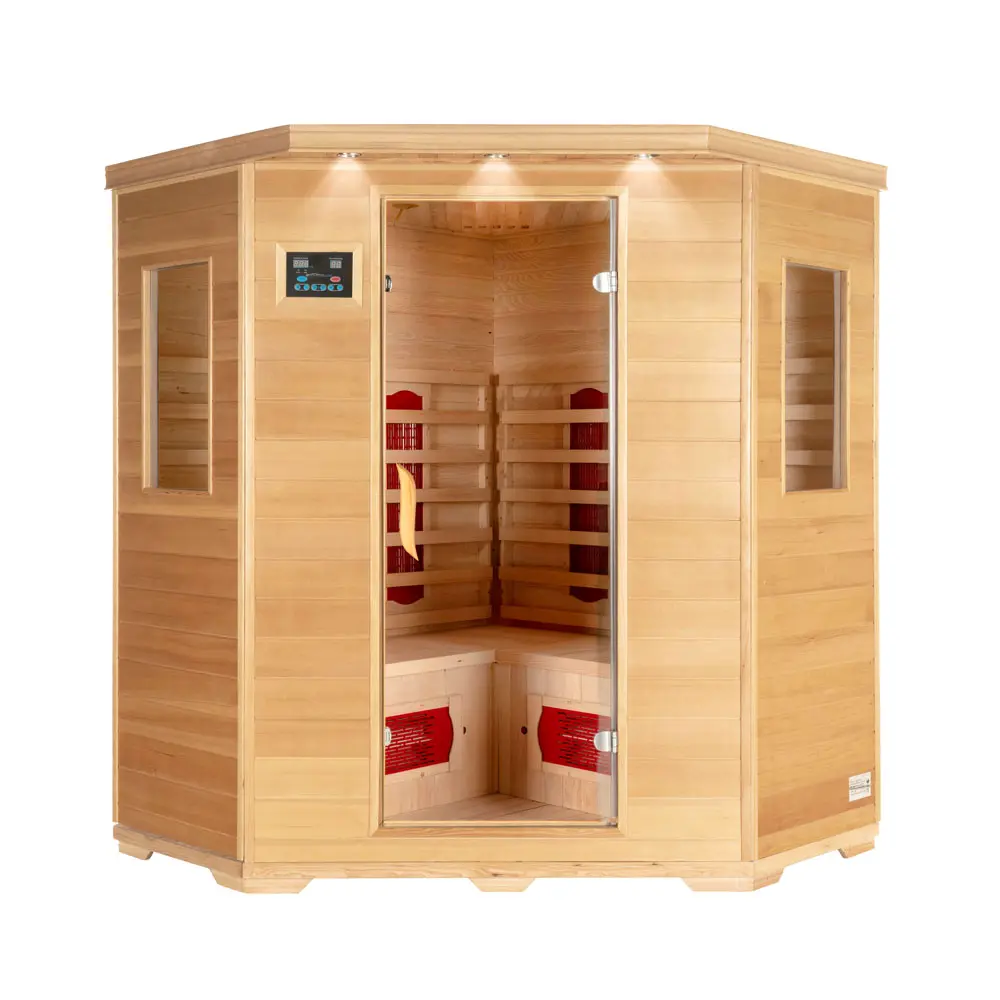 Sauna infrarouge Home Deluxe Redsun XXL, vue de face