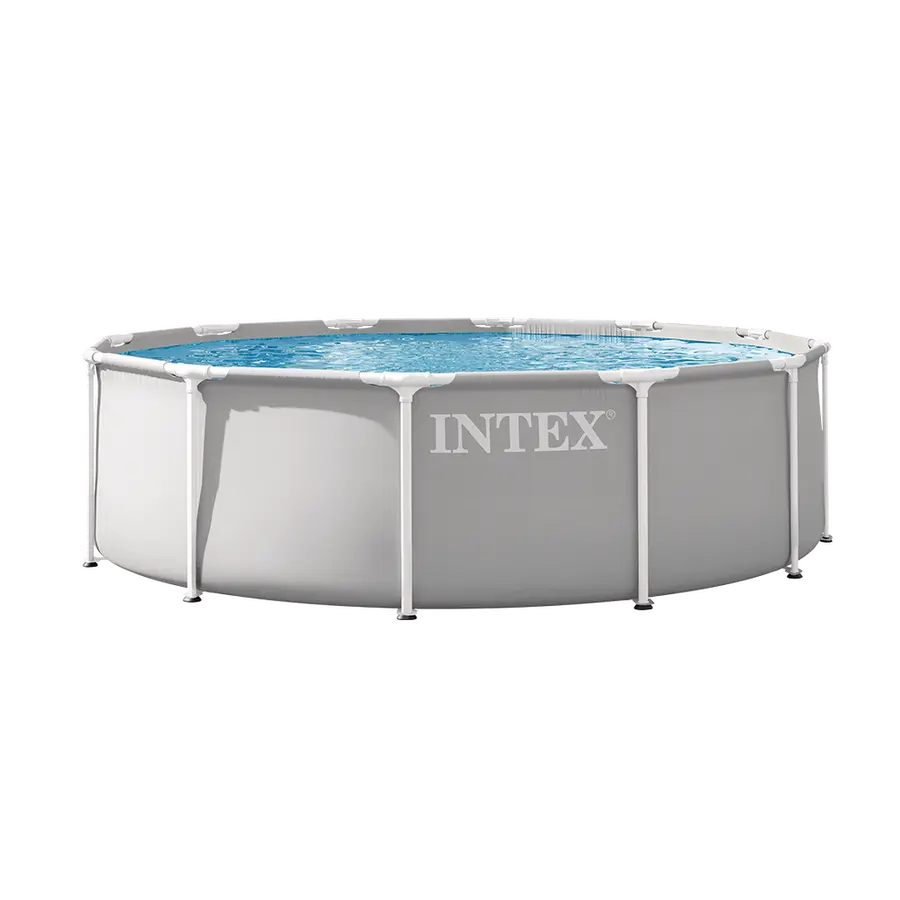 Piscine tubulaire ronde Intex Prism Frame 3,66 × 0,99 m, vue de face