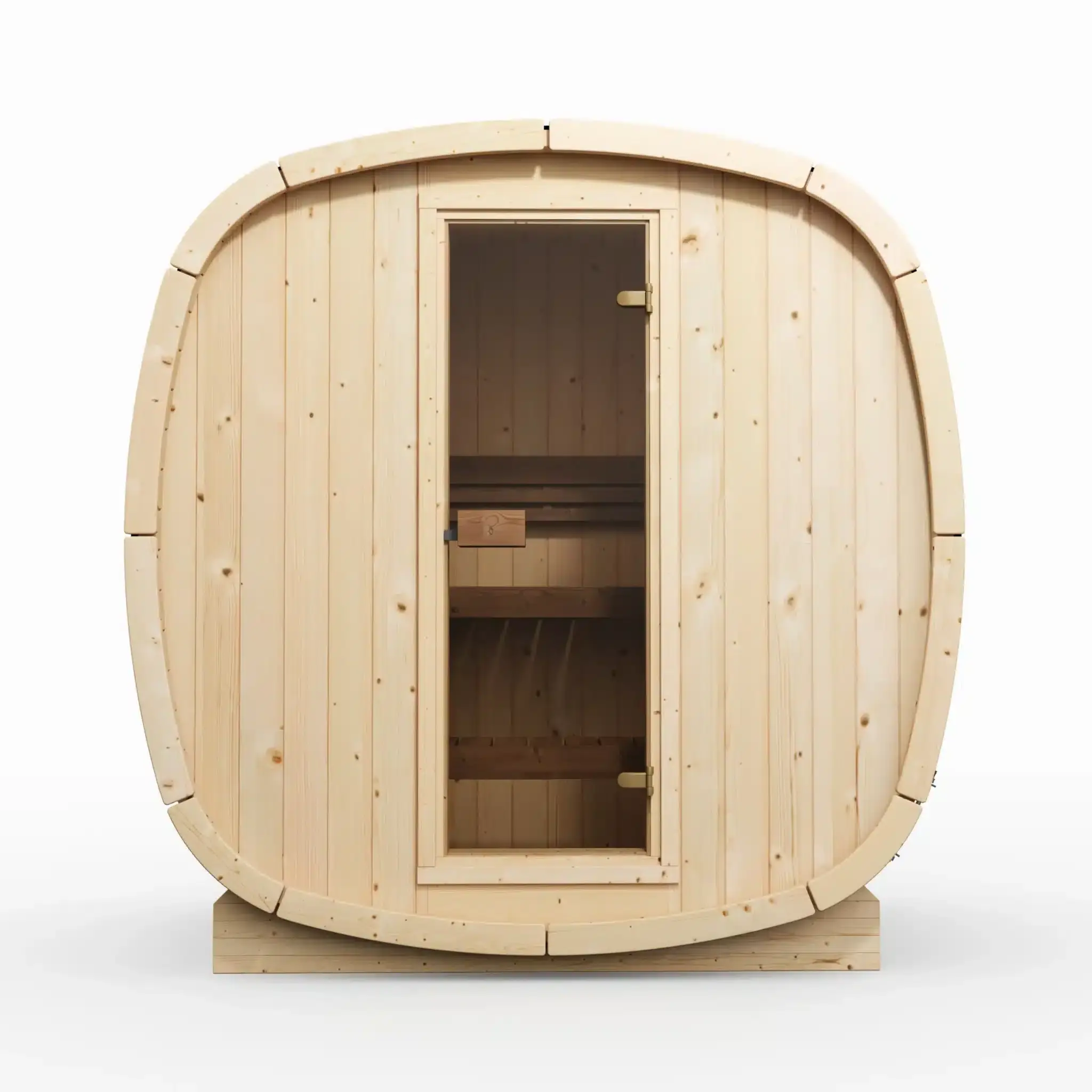 Sauna extérieur Njord Bjorn 130, vue de face